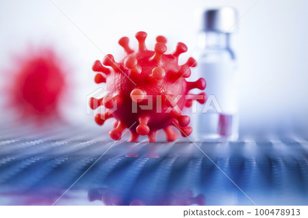 Coronavirus, vaccine, Healthcare cure concept Coronavirus, vaccine, Healthcare cure concept 100478913