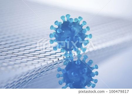 Virus cells in infected, Pandemic medical health Virus cells in infected, Pandemic medical health 100479817