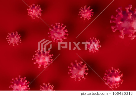 Virus close up, coronavirus concept Virus close up, coronavirus concept 100480313