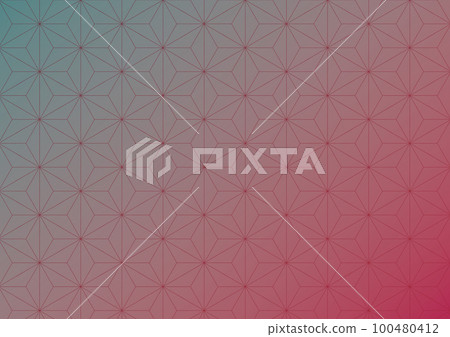 Japanese pattern hemp leaf pattern background material Japanese pattern hemp leaf pattern background material 100480412