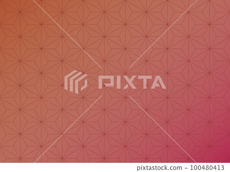Japanese pattern hemp leaf pattern background material 100480413