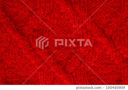 Handmade knitting material with detail wool threads. 100480909