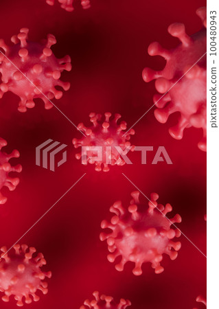 Virus close up, coronavirus concept 100480943