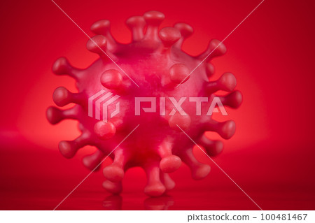Virus cells in infected, Pandemic medical health 100481467