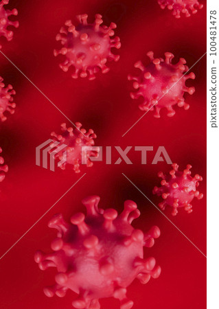 Virus cells, epidemic coronavirus background 100481478