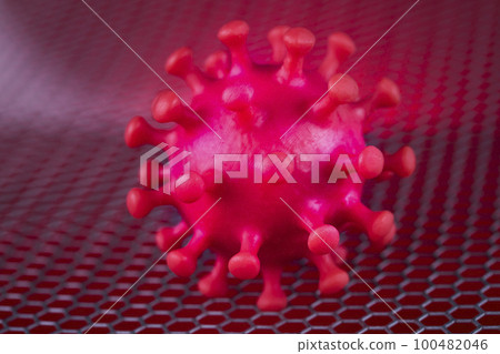 Virus close up, coronavirus concept Virus close up, coronavirus concept 100482046