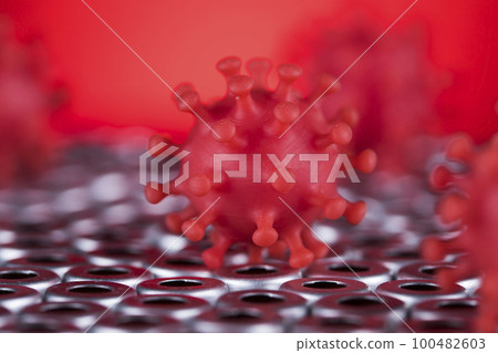 Corona virus, SARS pandemic background 100482603