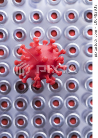 Virus cells, epidemic coronavirus background 100482938