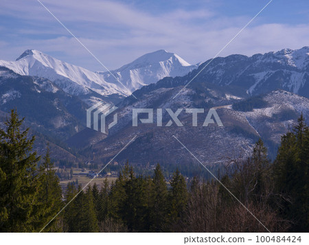 Polish Tatra Mountains in winter 100484424