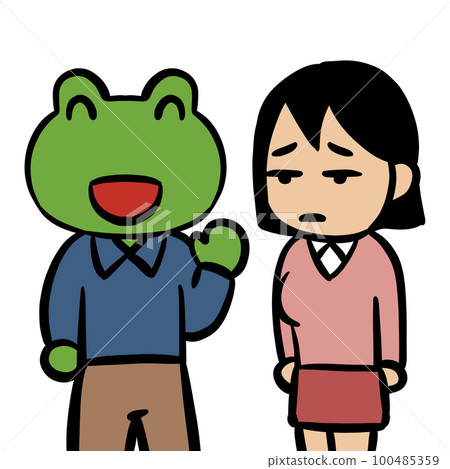 Illustration of the frog phenomenon 100485359