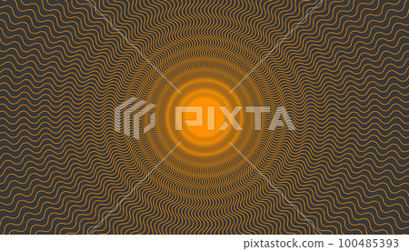 Ramen round vector pattern, yellow noodle, italian pasta 100485393