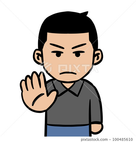 illustration of refusal 100485610