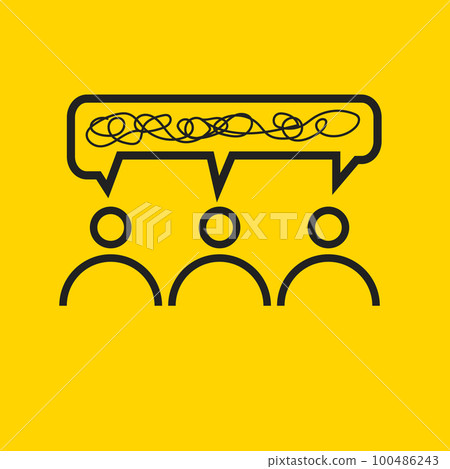 Meeting, exchange of experience line icon 100486243