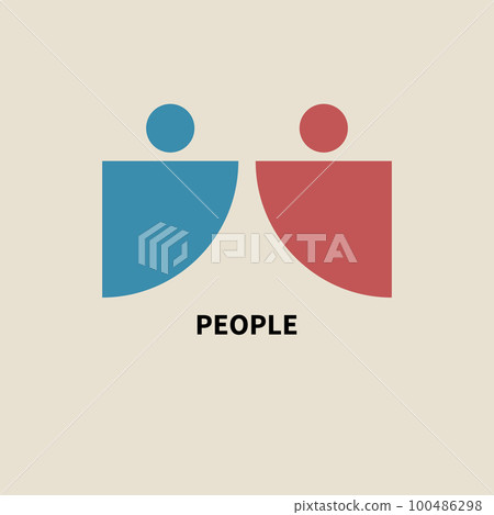 Family, friends geometric logo 100486298