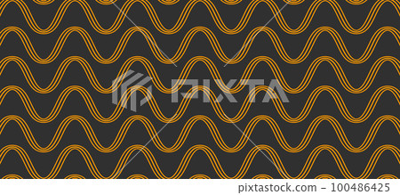 Pasta pattern, wavy lines, waves of spaghetti 100486425