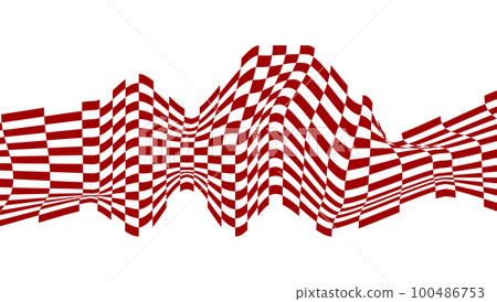Optical illusion pattern, abstract wave 100486753