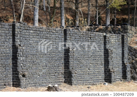 磚砌防火牆遺跡（栃木縣日光市足尾町愛宕下） 100487209