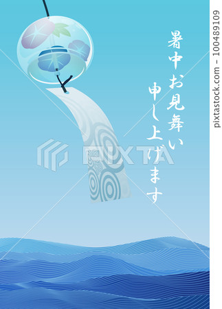 江戶風鈴日式背景素材 100489109
