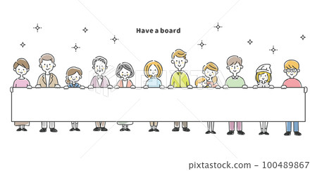 people with boats together people with boats together 100489867