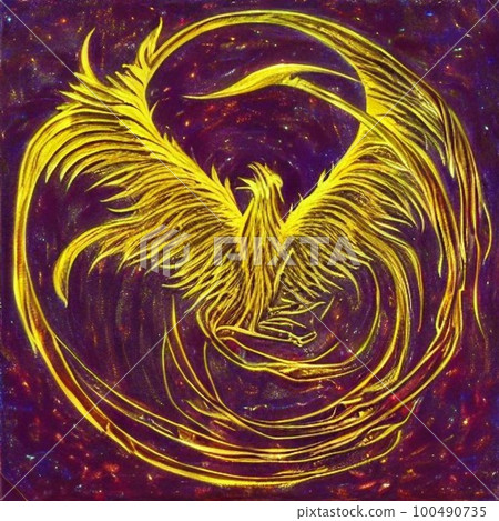 AI generation, golden phoenix 100490735