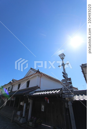 白牆街景 山口旅遊“金魚燈籠” 柳井市 100493020