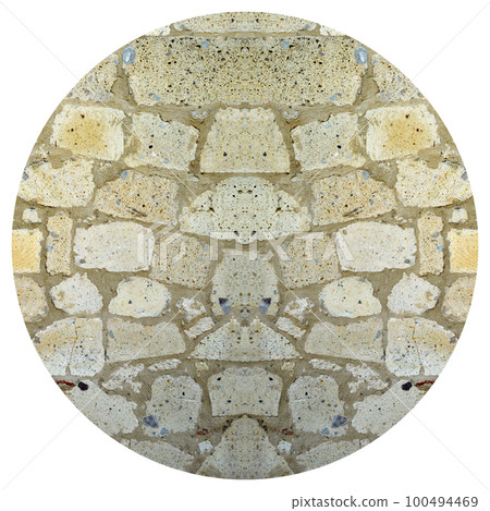 Sturdy yellow and beige cut stone wall, seamless lined up Sturdy yellow and beige cut stone wall, seamless lined up 100494469