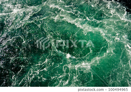 Top view of sea or ocean water, blue sea water texture, Istanbul Turkey seaside 100494965