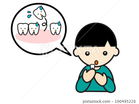 一個牙齒缺失的男孩 一個牙齒缺失的男孩 100495228
