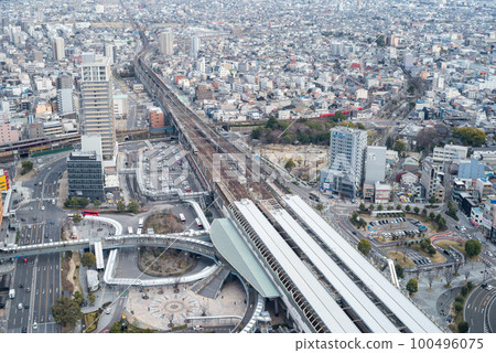 [岐阜站]岐阜市街景與鐵道風光 100496075