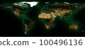 World map collage. Elements of this image furnished by NASA. 100496136