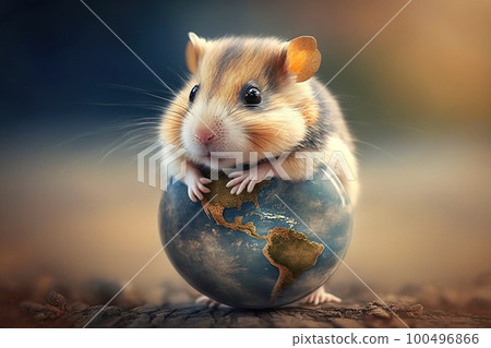 World hamster day for world hamster day celebration April 12 illustration generative ai World hamster day for world hamster day celebration April 12 illustration generative ai 100496866