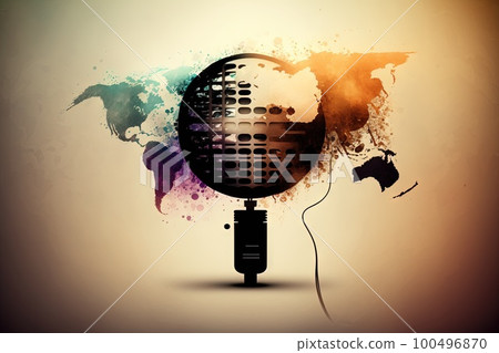 International world voice day abstract illustration generative ai International world voice day abstract illustration generative ai 100496870