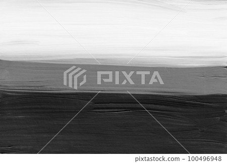 Grunge black and white background texture hand painted. Abstract conceptual artwork. Oil monochrome backdrop. Template for design, invitations, cards. Brush strokes. 100496948