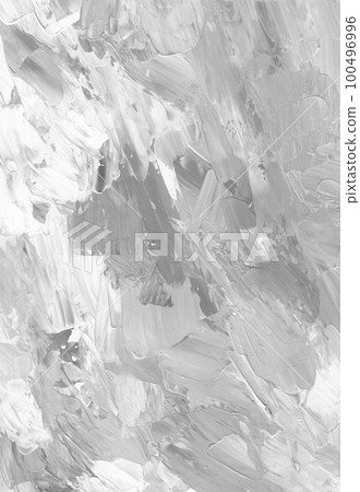White abstract textured background painting. Grunge black and white texture. Monochrome light minimalistic artwork. Palette knife art. White abstract textured background painting. Grunge black and white texture. Monochrome light minimalistic artwork. Palette knife art. 100496996