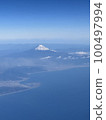 富士山從天空看到 100497994