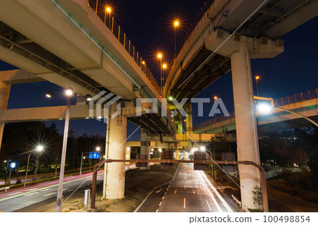 Tokyo night view Tatsumi Junction Tokyo night view Tatsumi Junction 100498854