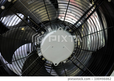 industrial stainless steel exhaust fan close up industrial stainless steel exhaust fan close up 100498862
