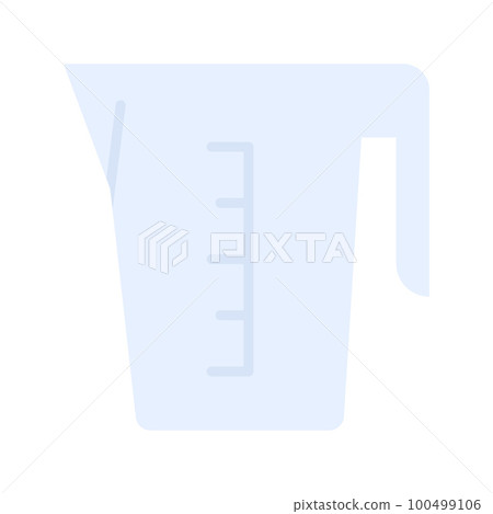 Measuring cup icon. Kitchen measuring cup isolated on white background. 100499106
