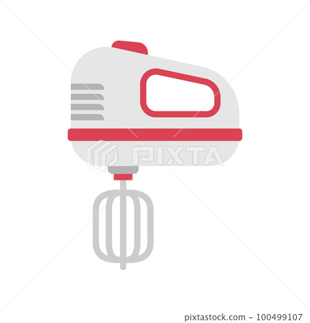 Kitchen hand mixer icon. Kitchen appliance for mixing foods. Household equipment. 100499107
