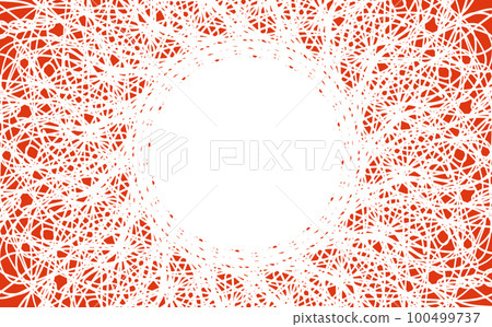 Abstract background of white thin intertwined lines on a red background 100499737
