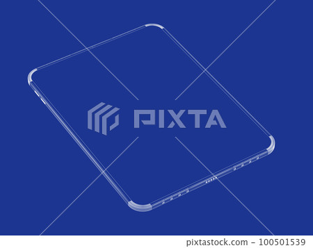 3D model of computer tablet 100501539