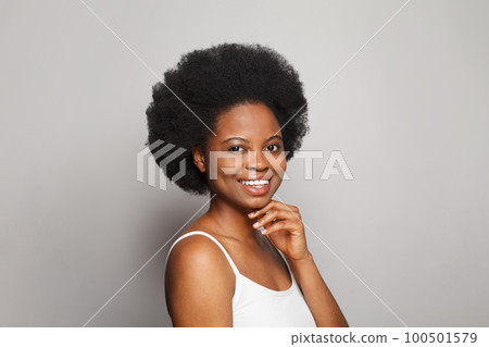 Beautiful young woman portrait. Perfect female face. Pretty spa model woman brunette Beautiful young woman portrait. Perfect female face. Pretty spa model woman brunette 100501579