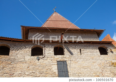 Walls of old historical fortress Nut in Russia Walls of old historical fortress Nut in Russia 100501670