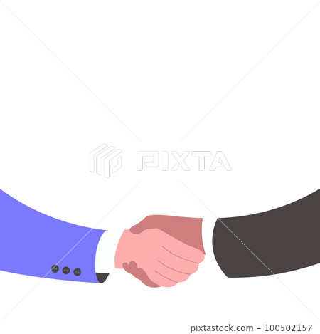 Two Hands holding object. Finger pointing up and down. Handshake. Single main vector illustration on white background. Bright color cartoon for combine. Two Hands holding object. Finger pointing up and down. Handshake. Single main vector illustration on white background. Bright color cartoon for combine. 100502157