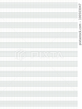 Graph paper. Printable grid paper with stave on a white background. A blank music sheet paper with staff. Geometric pattern for composition, education, school. Realistic lined paper blank size A4 Graph paper. Printable grid paper with stave on a white background. A blank music sheet paper with staff. Geometric pattern for composition, education, school. Realistic lined paper blank size A4 100503047