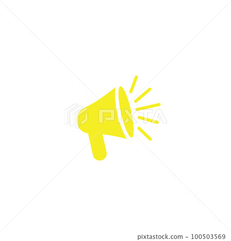 Illustration Of A Loud Megaphone Making New Wonderful Announcement To The Public. Strong Sound Bullhorn Drawing Producing Old Amazing Advertisements For Everyone. Illustration Of A Loud Megaphone Making New Wonderful Announcement To The Public. Strong Sound Bullhorn Drawing Producing Old Amazing Advertisements For Everyone. 100503569