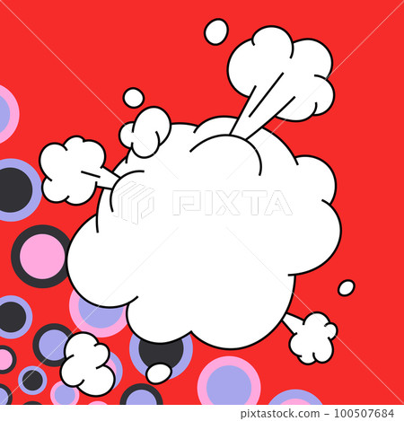 Comic Blank Speech Bubble With Copy Space And Colorful Doodles. Design Of Empty Template In Explosion Framework Representing Social Media Messaging And Connecting. Comic Blank Speech Bubble With Copy Space And Colorful Doodles. Design Of Empty Template In Explosion Framework Representing Social Media Messaging And Connecting. 100507684
