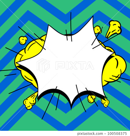 Comic Blank Speech Bubble With Copy Space And Colorful Doodles. Design Of Empty Template In Explosion Framework Representing Social Media Messaging And Connecting. Comic Blank Speech Bubble With Copy Space And Colorful Doodles. Design Of Empty Template In Explosion Framework Representing Social Media Messaging And Connecting. 100508375