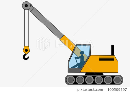 Crawler crane - Stock Illustration [100509597] - PIXTA