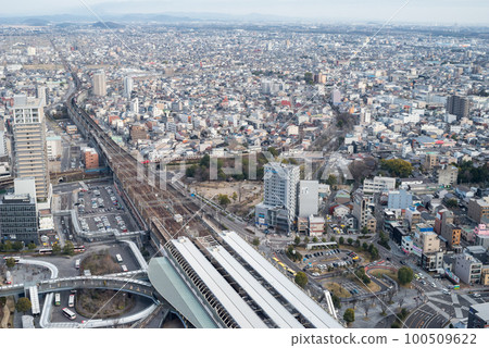 [岐阜站]岐阜市街景與鐵道風光 100509622